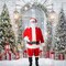 Plus Size Mens Santa Suit Velour Jacket, Pants, Hat, Beard and Belt Set